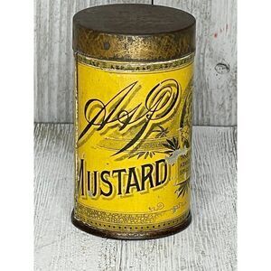 Vintage Sultana Spice Mills A&P Mustard Tin